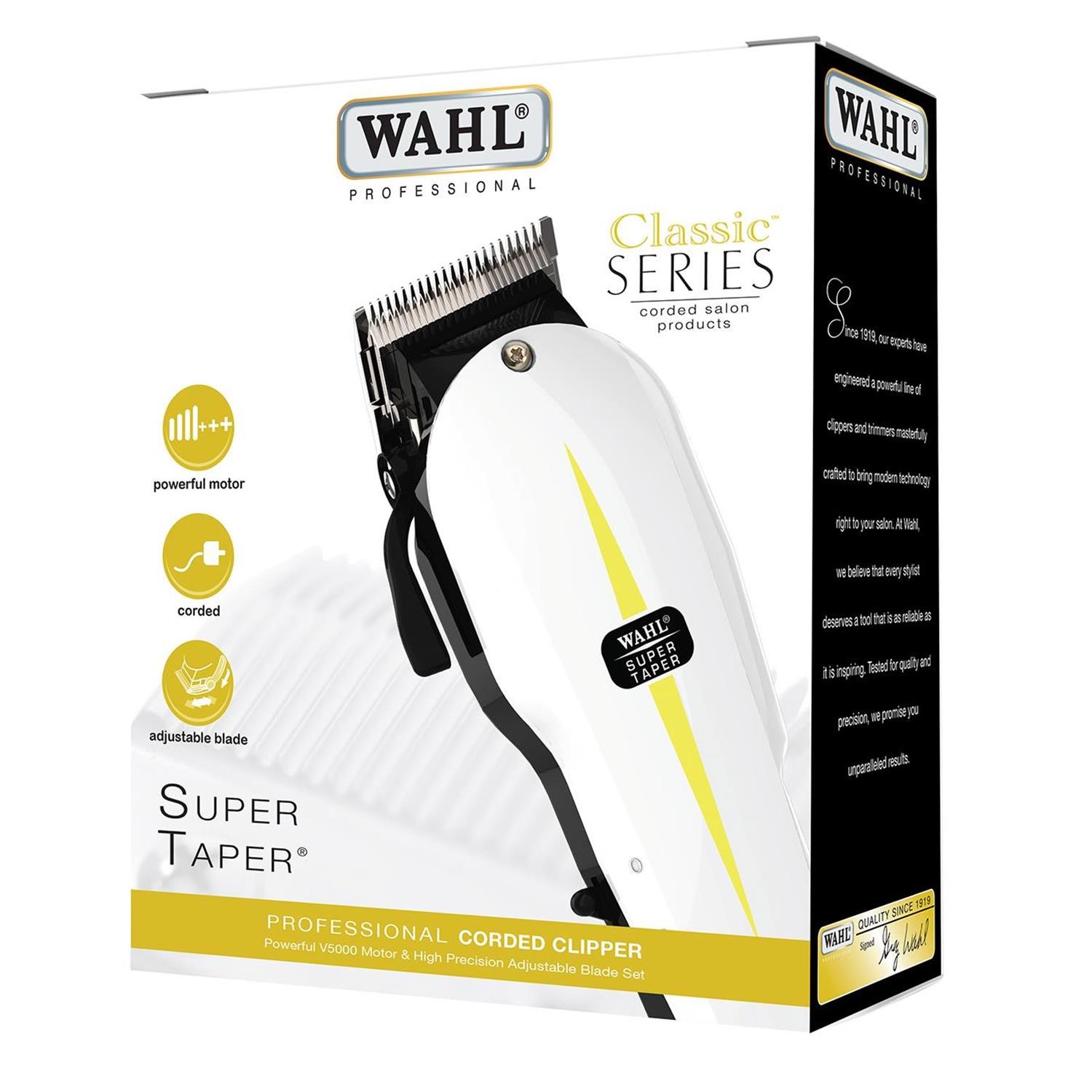 Wahl Professional Corded Super Taper Hair Clipper With Adjustable
